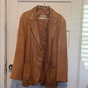 Remy Leather Men's Tan Blazer